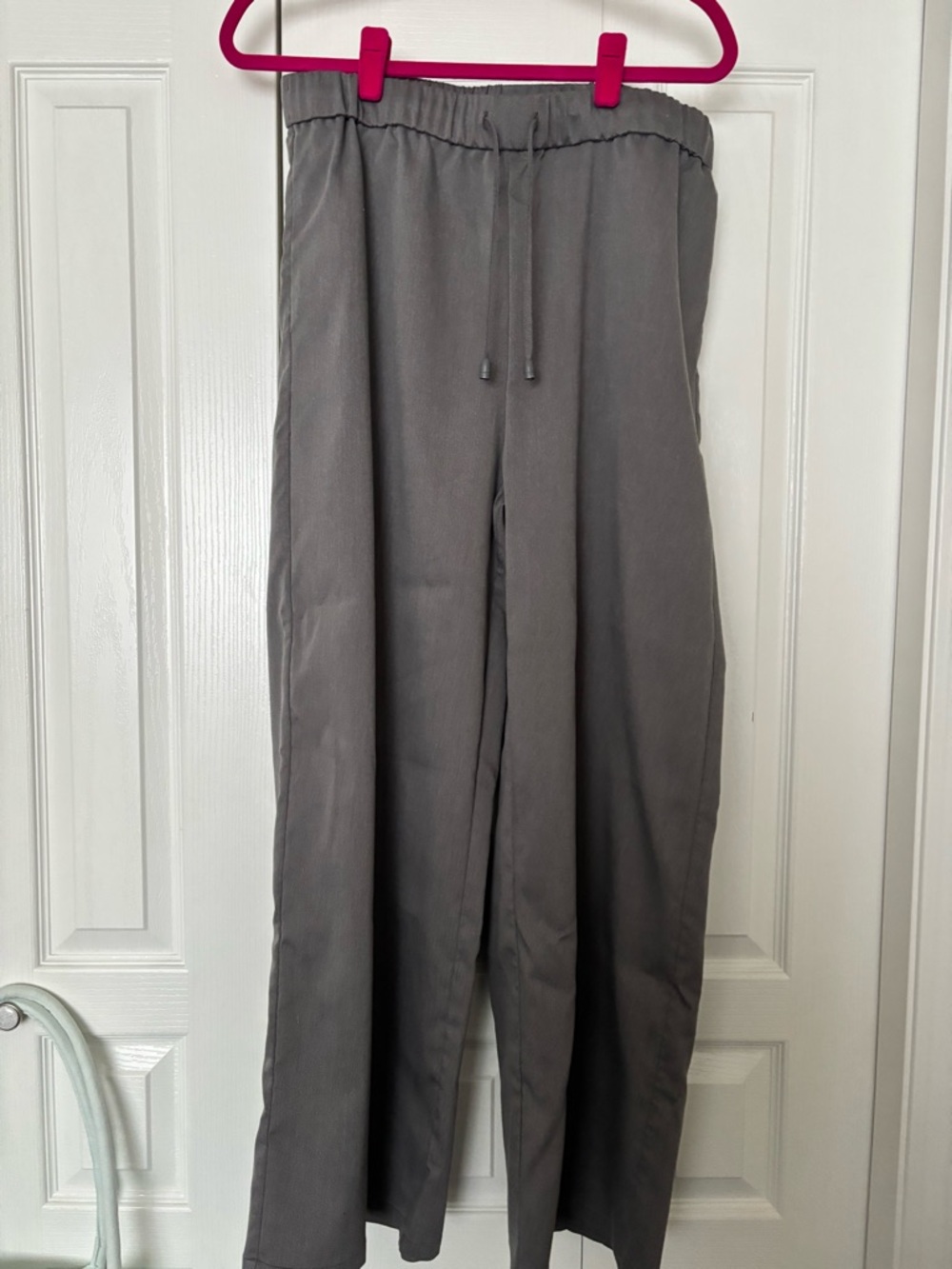 Primark Gray Wide-Leg Drawstring Trousers
